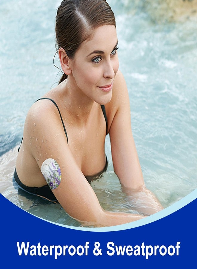 HONYOU 15Pack Libre 2 Plus Sensor Covers Waterproof & Sweatproof, Pattern CGM Adhesive Patches Without Hole Lingo & Libre 2/3 Plus Overpatch, 15 Days Long Stay Hypoallergenic & Latex-Free - Image 2