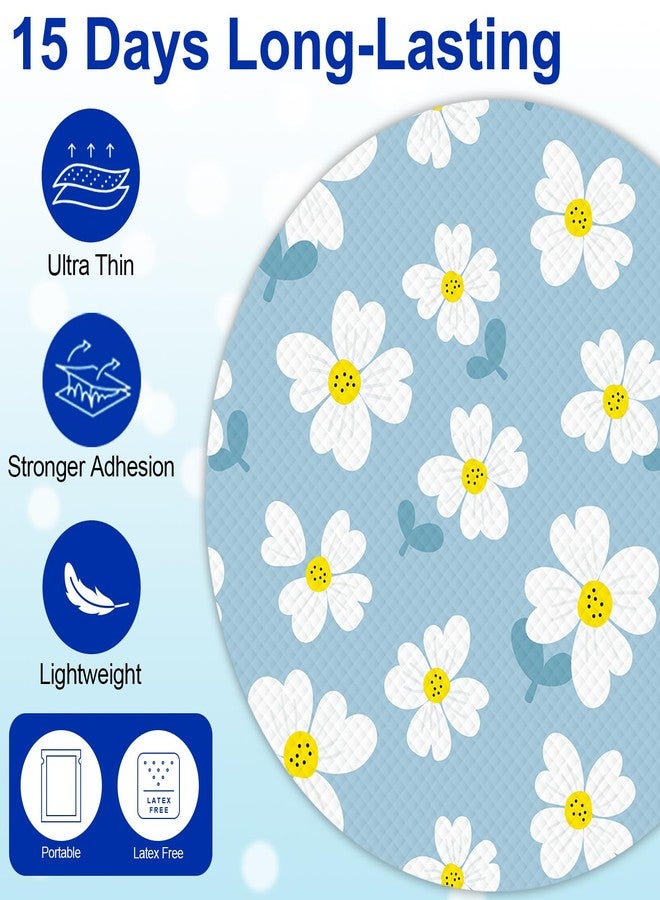 HONYOU 15Pack Libre 2 Plus Sensor Covers Waterproof & Sweatproof, Pattern CGM Adhesive Patches Without Hole Lingo & Libre 2/3 Plus Overpatch, 15 Days Long Stay Hypoallergenic & Latex-Free - Image 3