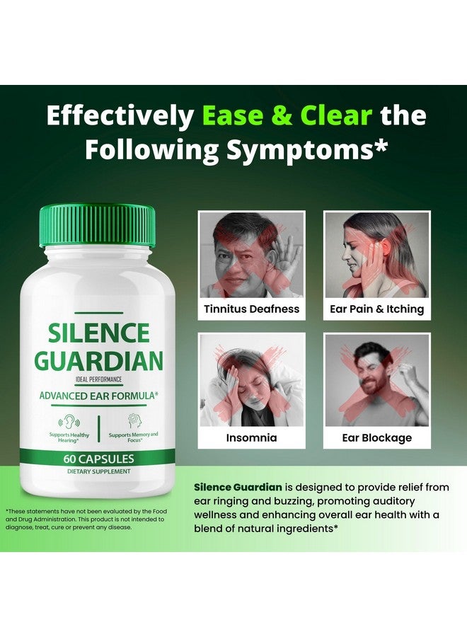 IDEAL PERFORMANCE Silence Guardian Tinnitus Relief For Ringing Ears Capsule, Silence Guardian Ring Clear Tinnitus Pills, SilenceGuardian Ear Tinnitus Supplement, Ear Ringing Tinnitus, SilenceGuardian Reviews (2 Pack) - Image 5