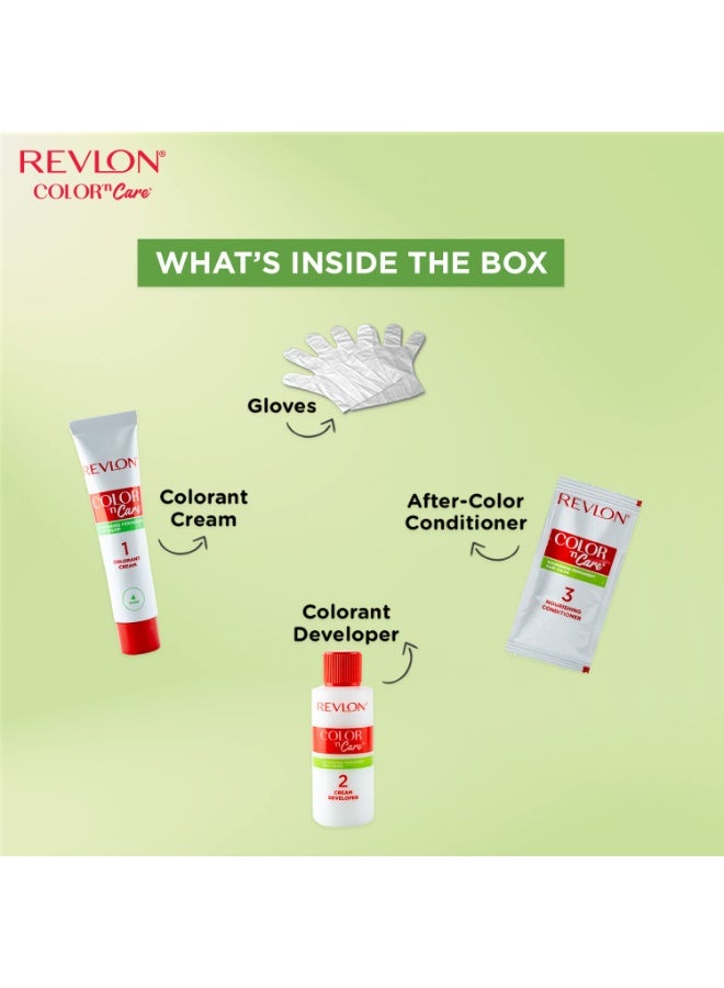 ريفلون كريم ريفلون كولور إن كير لتلوين الشعر الدائم، بني متوسط 5N | بزيت الزيتون وجوز الهند - Image 3