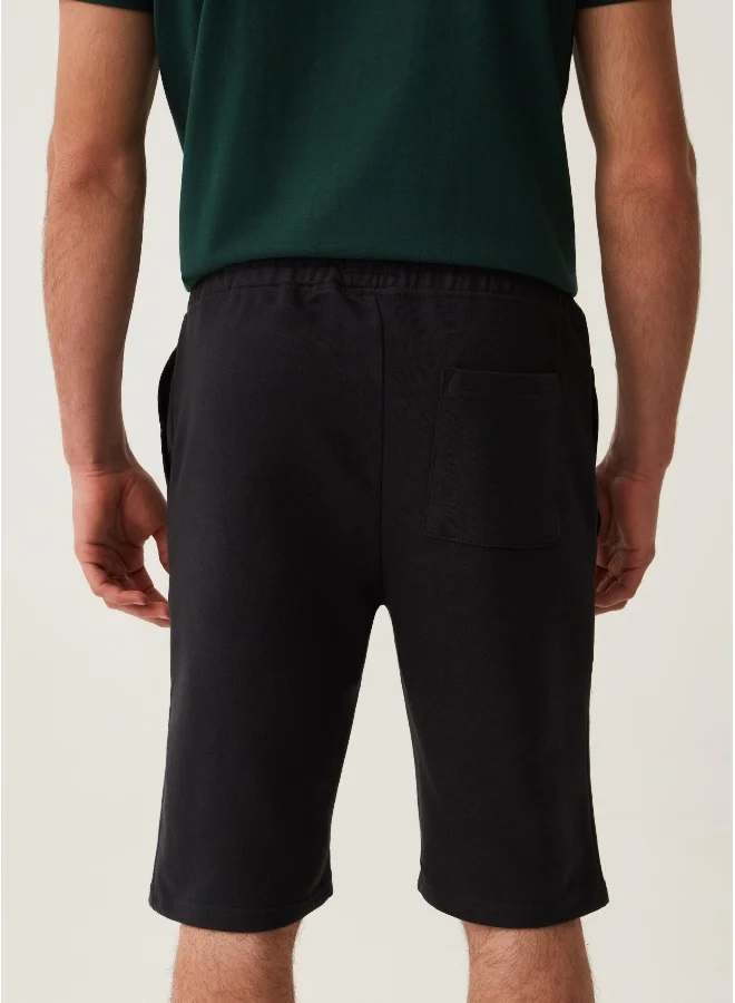 Ovs Ovs Grand&Hills Fleece Bermuda Joggers With Print