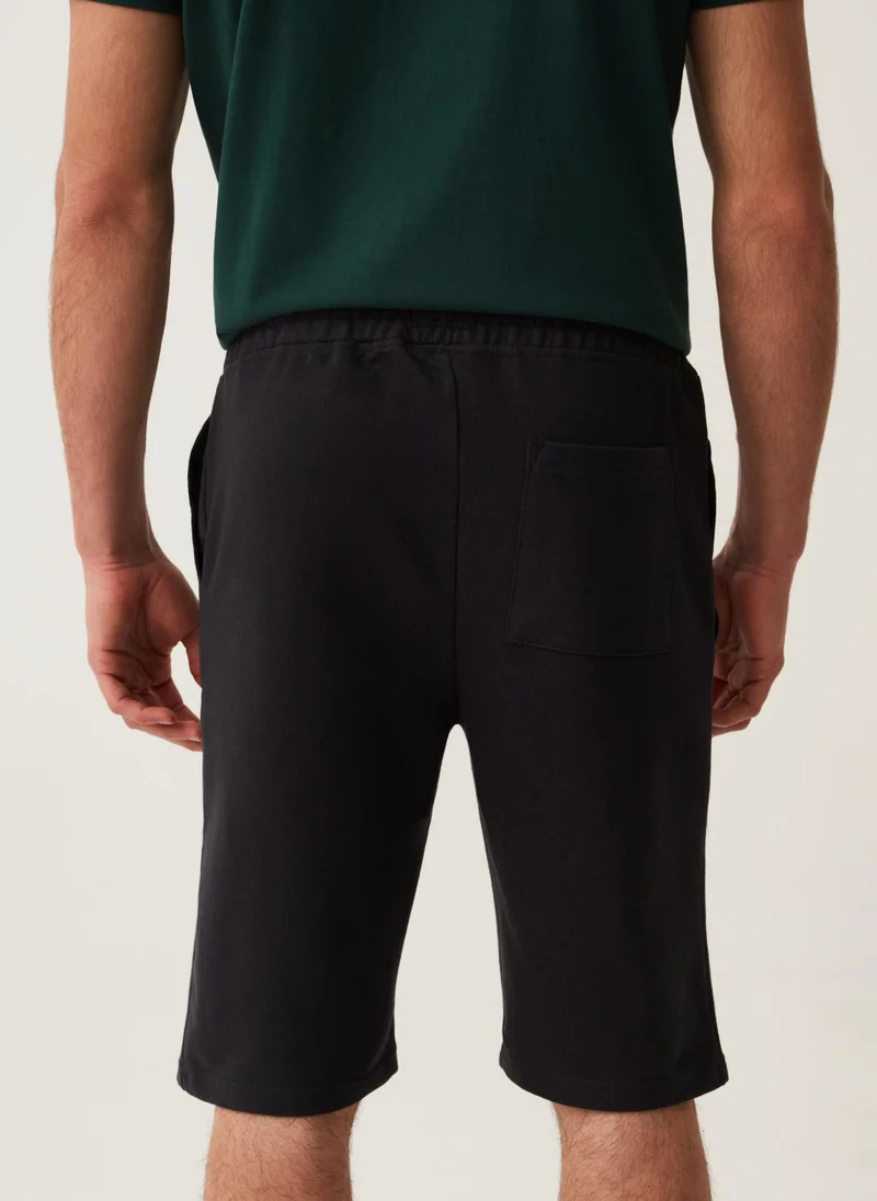 Ovs Ovs Grand&Hills Fleece Bermuda Joggers With Print