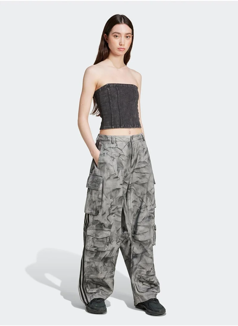 اديداس اوريجينالز Washed Corset Top