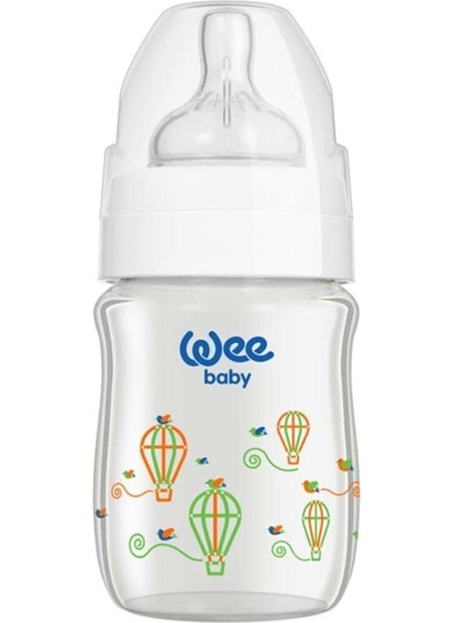 Wee baby - 139 Classic Plus Wide Mouth Heat Resistant Glass Feeding Bottle White - Image 1