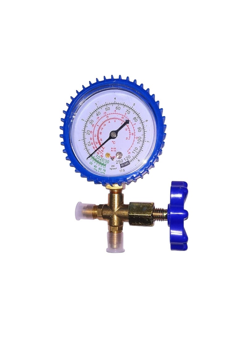 SANAVYA SANAVYA Household Supplies Refrigeration Tools Single 30Psi To 250Psi Meter Manifold Digital Pressure Gauge Air Conditioner Refrigerant 410 R22 R12 R134 Refrigerant Filling Device  - Image 1