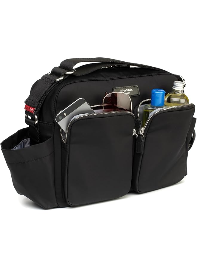 storksak Eco Stroller Diaper Bag Black - Image 2