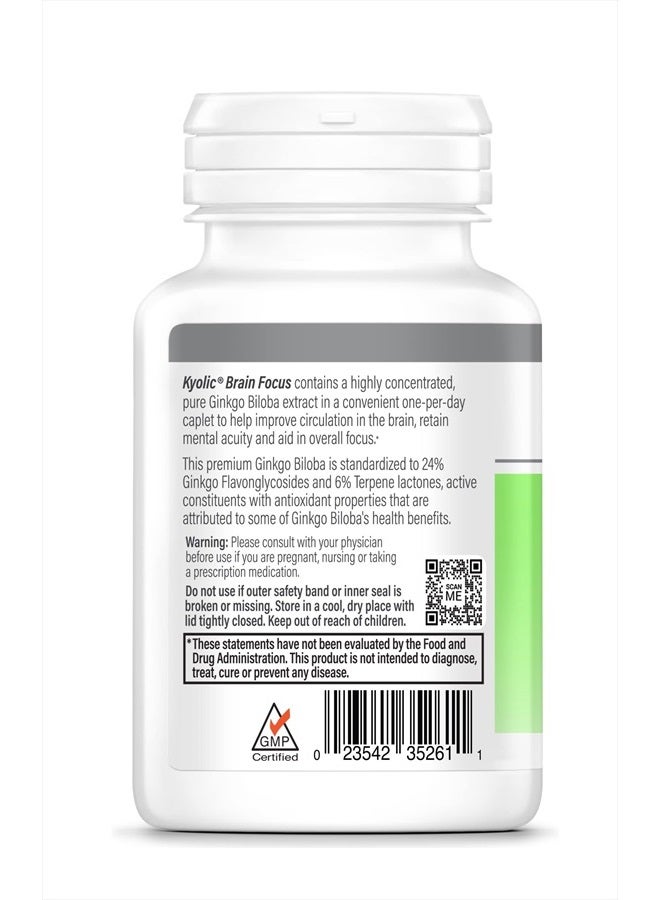 kyolic Specialty Series, Brain Focus, Mental Acuity & Focus, 60 Caplets - Image 2