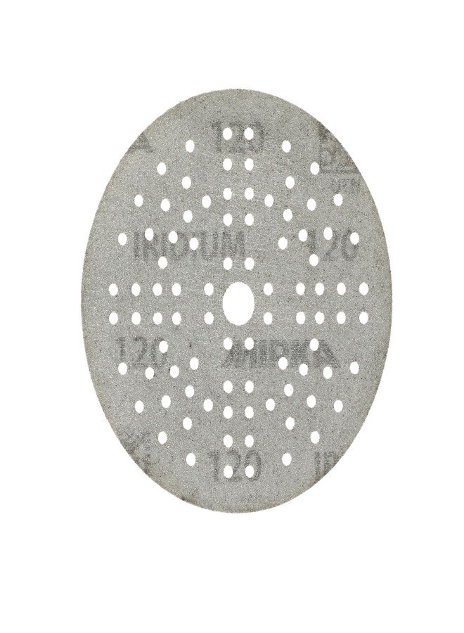 Mirka Iridium 5-Inch Sandpaper, 120 Grit - 50-Pack Hook & Loop Discs for Automotive, Wood, Wall & Body Sanding - Premium Car Sanding Paper - Image 4