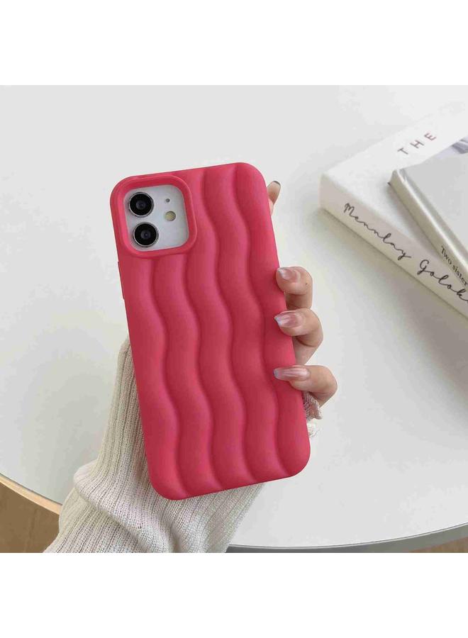 زبون جراب لهاتف iPhone 13 Pro Max بملمس الجلد وملمس موجة الماء ثلاثي الأبعاد - Image 1