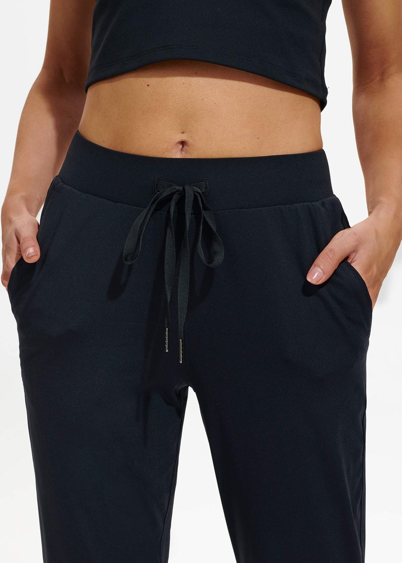 Libin Women's Joggers Pants Athletic Sweatpants with Pockets Running Tapered Casual Pants for Workout,Dance, Black L - Image 3