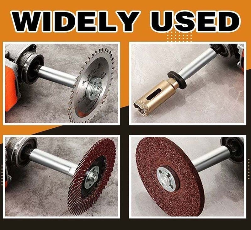 DIY Crafts Pack of 2 Sets, DIY Crafts 4"-M14 Extension Shaft+6 Pieces Nylon Bristle Brush Rotary for Rotary Polisher,Car Polisher,Polishing Pads,Backing Plate,Suck (Pack of 2 Sets, DIY Crafts) - Image 2