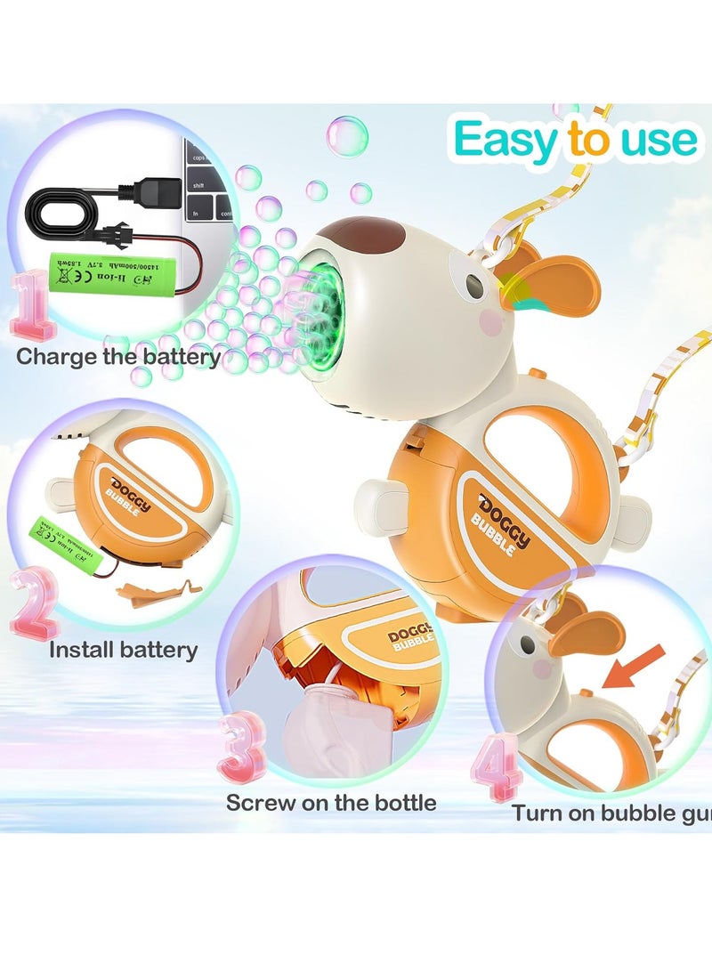 كيلا صانعة فقاعات قابلة لإعادة الشحن للأطفال الصغار، آلة مناسبة للأعمار من 3 إلى 12 عامًا، ألعاب مع موسيقى خفيفة، ألعاب خارجية صيفية هدية عيد ميلاد للأولاد والبنات من سن 1 إلى 3 سنوات و4 إلى 8 سنوات - Image 5