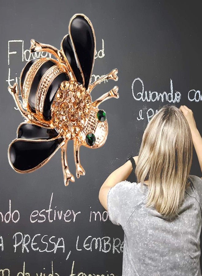 MYOSPARK Honey Bee Brooch Yellow Crystal Insect Themed Bee Brooch Animal Jewelry Gift For Teacher Bee Lover (Honey Bee Pin) - Image 5