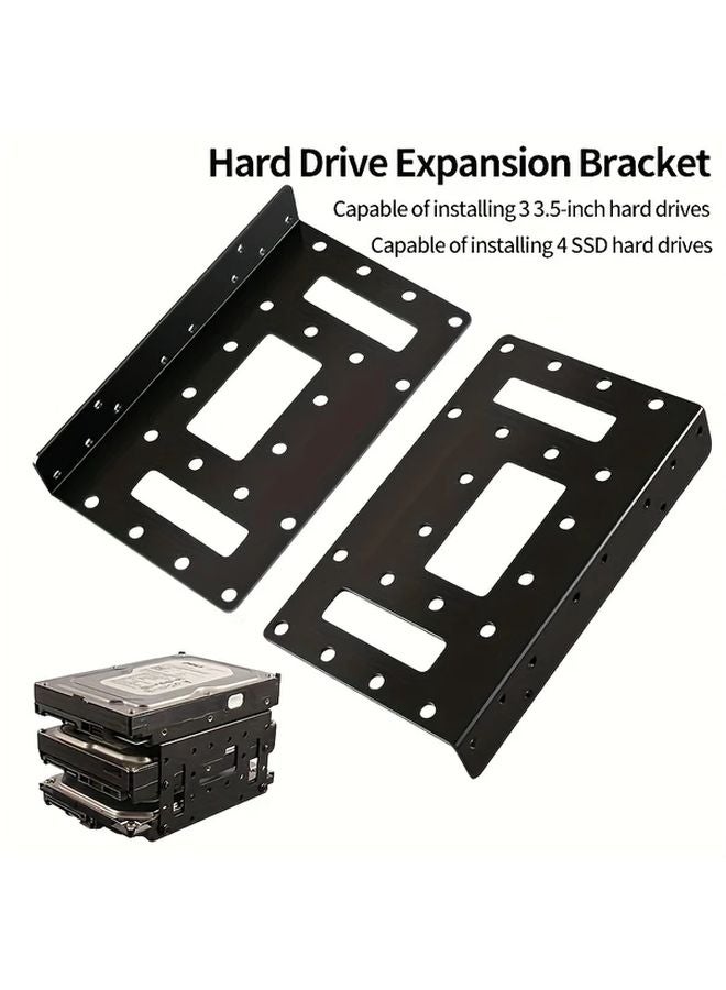 2 Sets Hard Drive Brackets For 35 Inch And 25 Inch HDD SSD Desktop Computer Case - Image 5