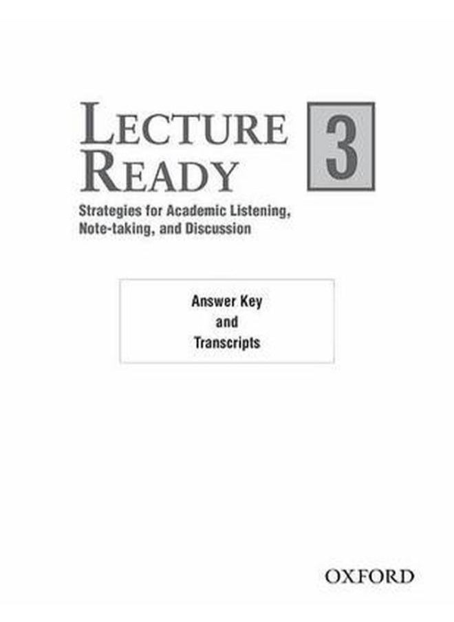 null - Lecture Ready 3: Answer Key/Script - Image 1