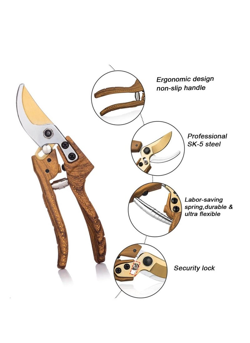 Generic - Garden Shears, Premium Bypass Pruning Shears for your Garden, for Cutting, Trimming, Harvesting, Japanese Stainless Steel Blade, Cutting Through Anything in Your Yard - Image 1
