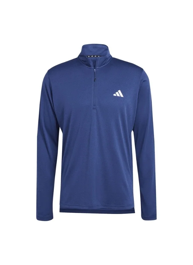 اديداس اوريجينالز adidas TR-ES 1I4ZIP Blue Training SWEATSHIRTS for Men - XS