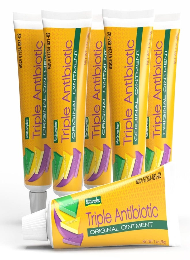 Natureplex Triple Antibiotic Ointment 1.0 oz (Pack of 6 – Contains Bacitracin, to Aid Wound Care, Scrapes, Cuts, and Burns, Prevents Infections, Helps Healing – Made in USA - Image 1