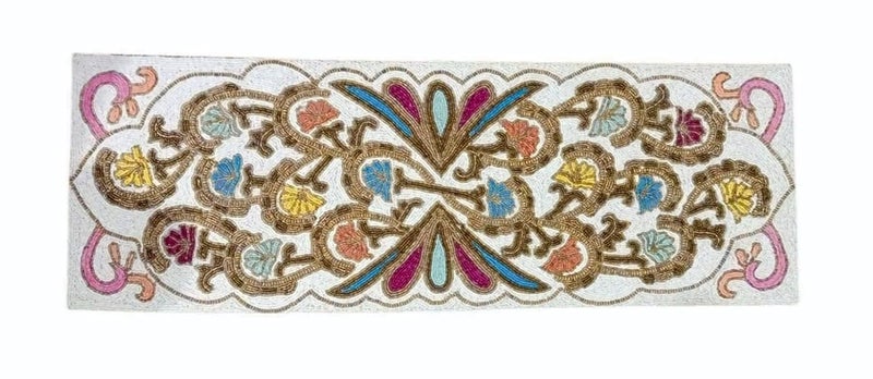 AIVIK Premium Handcraf Beautiful Beaded Table Runner Craftsmanship 13 36 Inch BR004 - Image 2