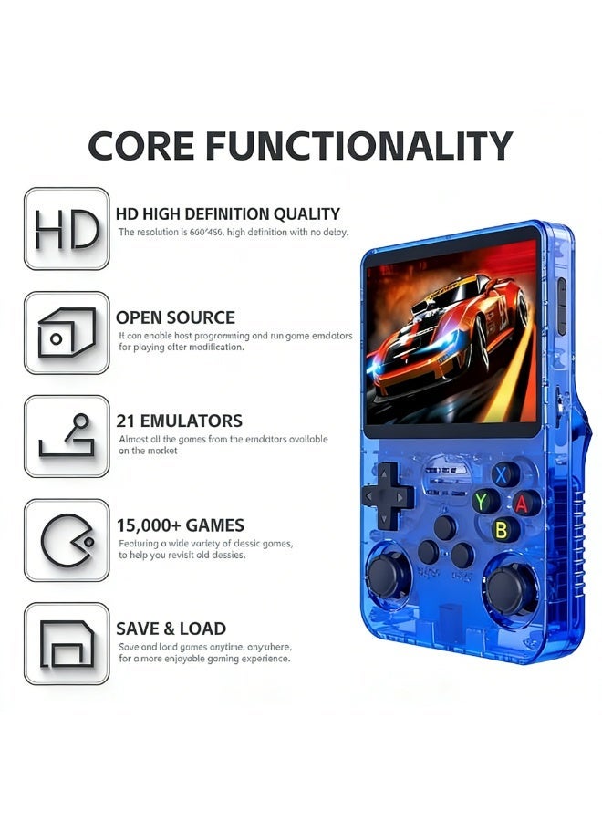 Closeli Retro Handheld Game Console, Portable Electronic Game, Video Game,64GB Storage, 15000+ Preloaded Games, 3.5 Inch IPS Display, 3500mAh Rechargeable Battery, Linux System, OTG Compatible, Expandable to 256GB, Birthday Gift for Kids & Adults - Image 2