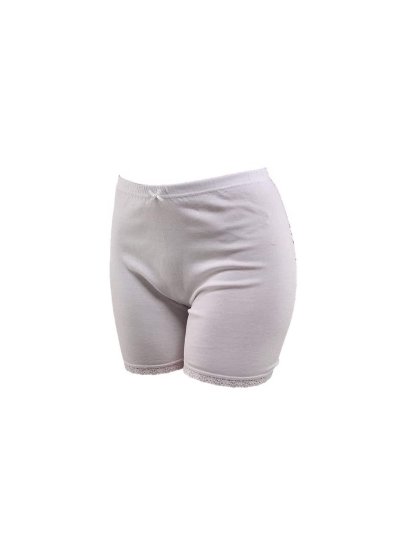 Everyone Girls White Brief cotton underwear boxer brief soft combed cotton shorts for kids girl(11-12 years)(PACK OF 6) - Image 1