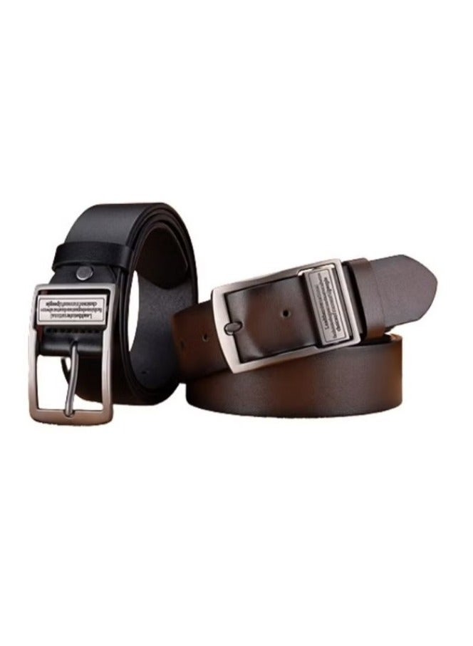 Men's Leather Belt 130cm Long, 3.8cm Wide - Image 2