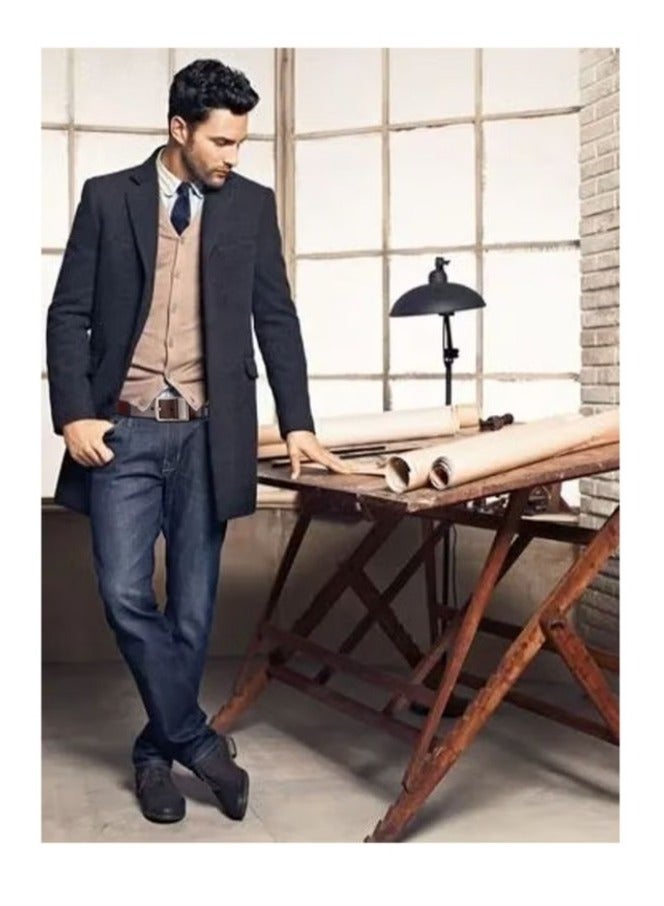 Men's Leather Belt 130cm Long, 3.8cm Wide - Image 3