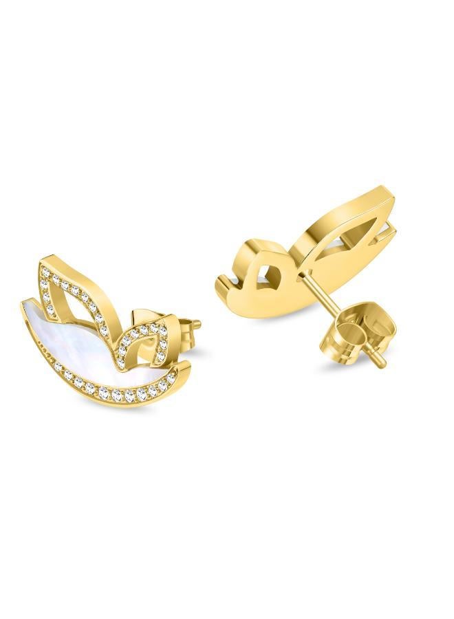 POLICE Birdy Mop Crystal Motif Earrings - Image 2