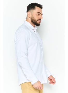 Men Regular Fit Plain Long Sleeve Casual Casual Shirt, White - pzsku/Z92E088E09F2883F7081EZ/45/_/1738678791/b6a95957-3a4a-49df-82d5-44dc10592cb3