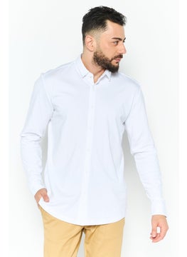 Men Regular Fit Plain Long Sleeve Casual Casual Shirt, White - pzsku/Z92E088E09F2883F7081EZ/45/_/1738678838/6919959e-8ce0-4e11-9504-5d9211c49469