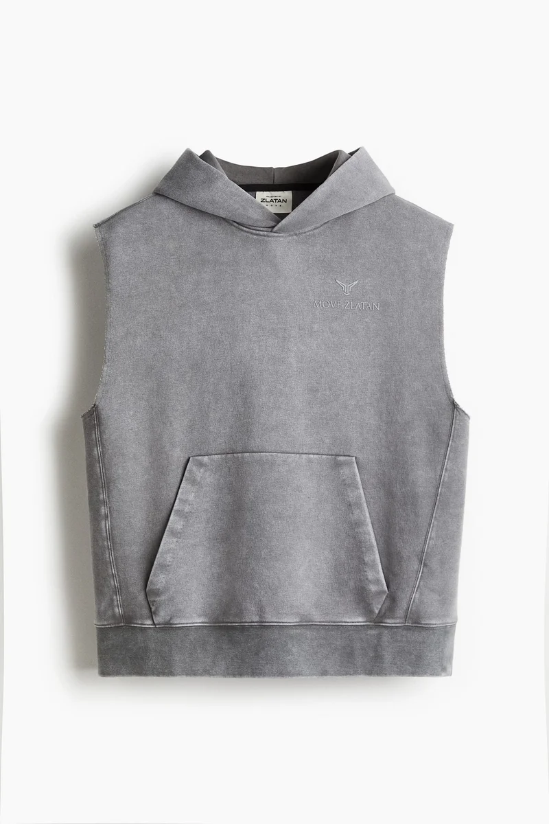 H&M Loose Fit Sleeveless sports hoodie