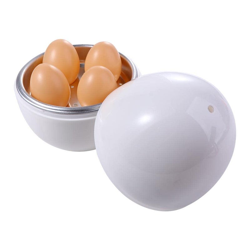 4 Grids Egg Cooker Microwave Oven Egg Steamer Microwave Special Egg Boiler For Home Breakfast Home Egg Cooking Tools
