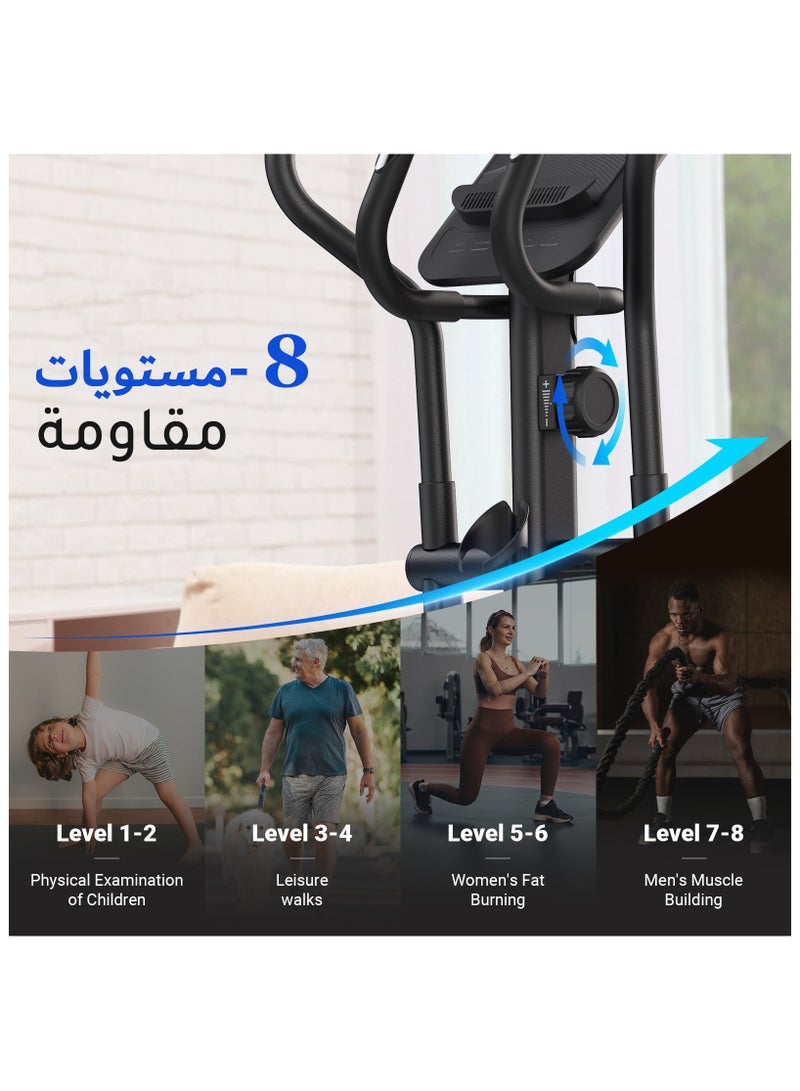 ميراتش دراجة تمارين أوبتكال ميراش أسود – أداء صامت، تصميم ذكي، وتمرين يحافظ على مفاصلك - Image 4