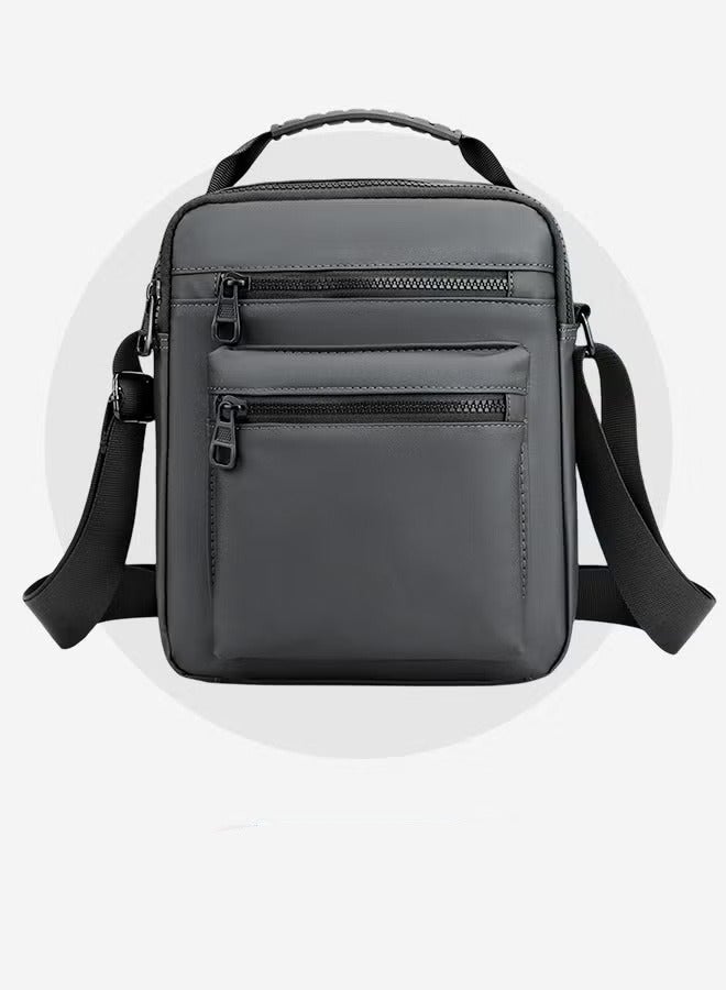 MIXDE Minimalist Wear-Resistant Oxford Crossbody Shoulder Bag with Adjustable Strap and Top Handle Multi-layer Functional New Trends Fashion Handbag for Men Solid - Image 1