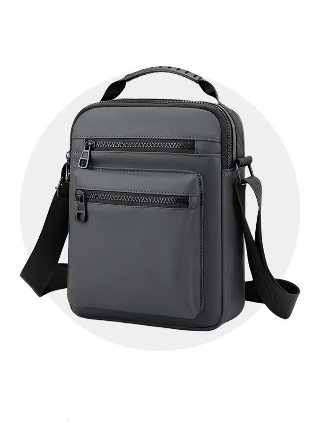 MIXDE Minimalist Wear-Resistant Oxford Crossbody Shoulder Bag with Adjustable Strap and Top Handle Multi-layer Functional New Trends Fashion Handbag for Men Solid - Image 3