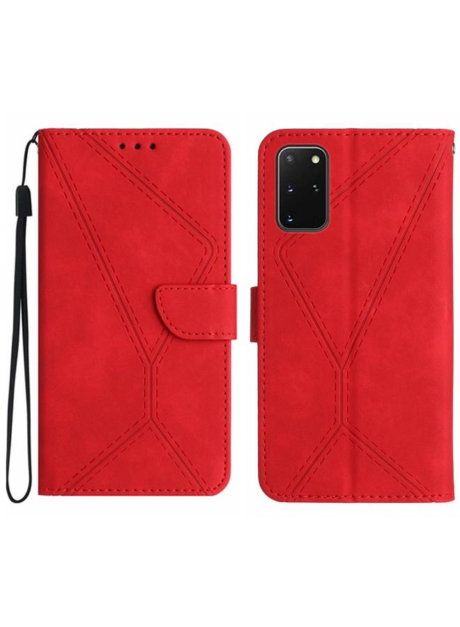 اس-توب جراب لهاتف Samsung Galaxy S20+ مصنوع من الجلد المنقوش - Image 1