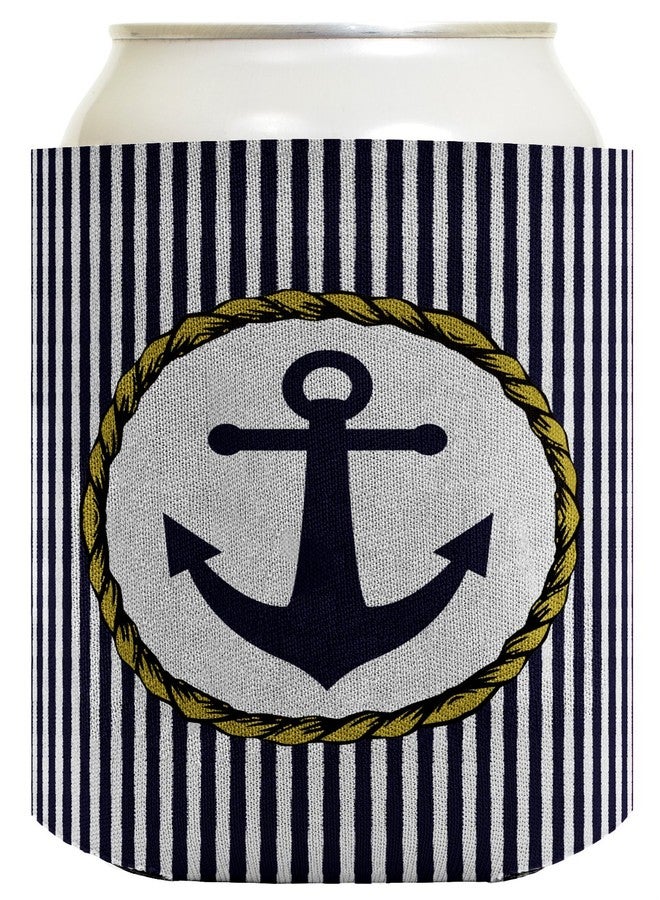 ذيس وير هدية إبحار: حافظة مشروبات بتصميم مرساة بحرية، عبوة من قطعتين، حافظة مشروبات فاخرة بألوان كاملة - Image 2