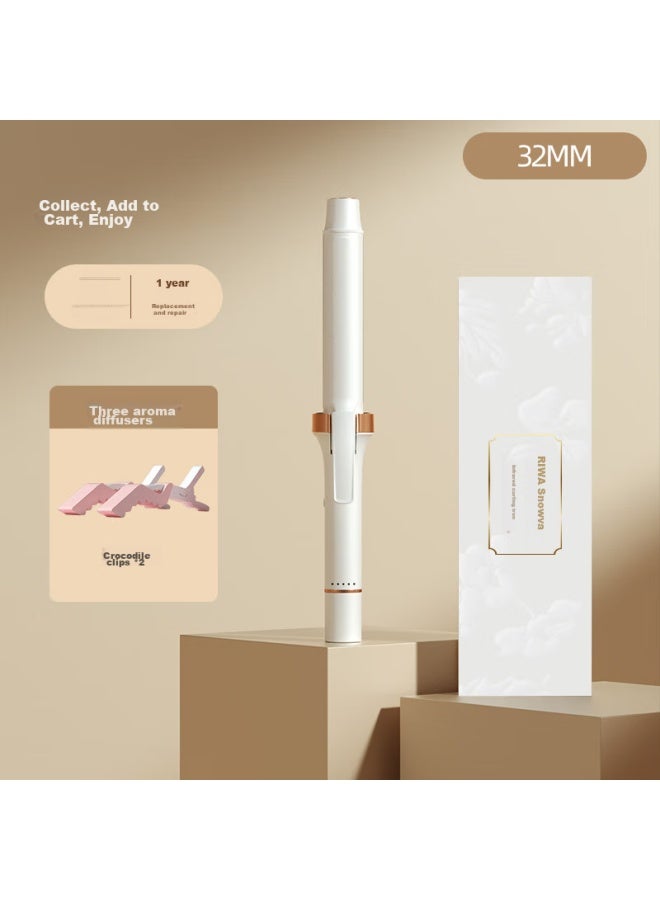 Riwa Negative Ion Curling Iron, 32mm Infrared Curling Tool, Hair-friendly, , Egg Roll Curler, Big Wave Electric Curler, Bangs Clip, Rb-8620 - Image 3