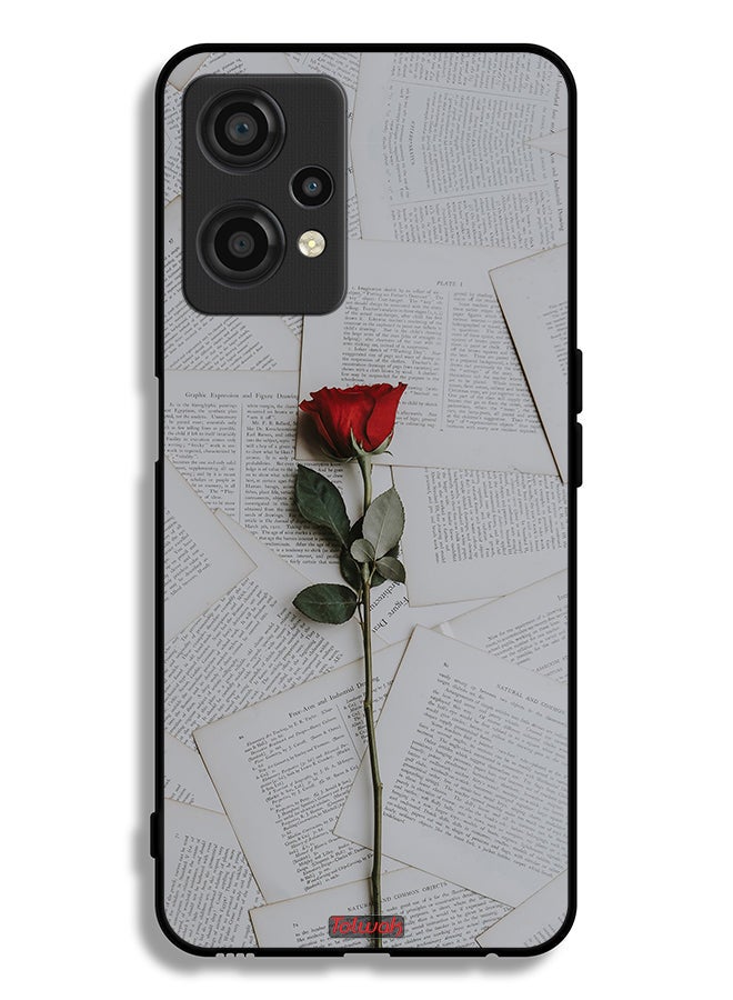 Tolwak OnePlus Nord CE 2 Lite 5G Protective Case Cover Rose On Papers - Image 2