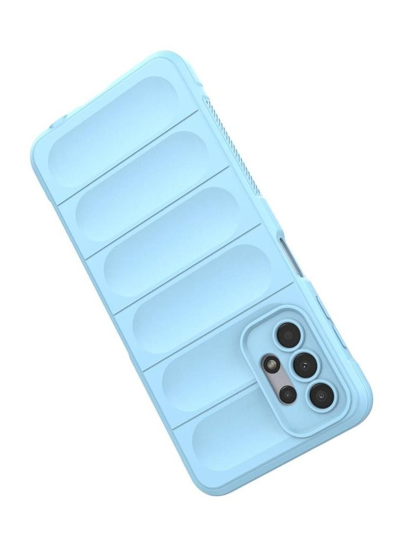 Magic Shield Tpu Silicone Shockproof Phone Case For Samsung Galaxy A23 Baby Blue - Image 2