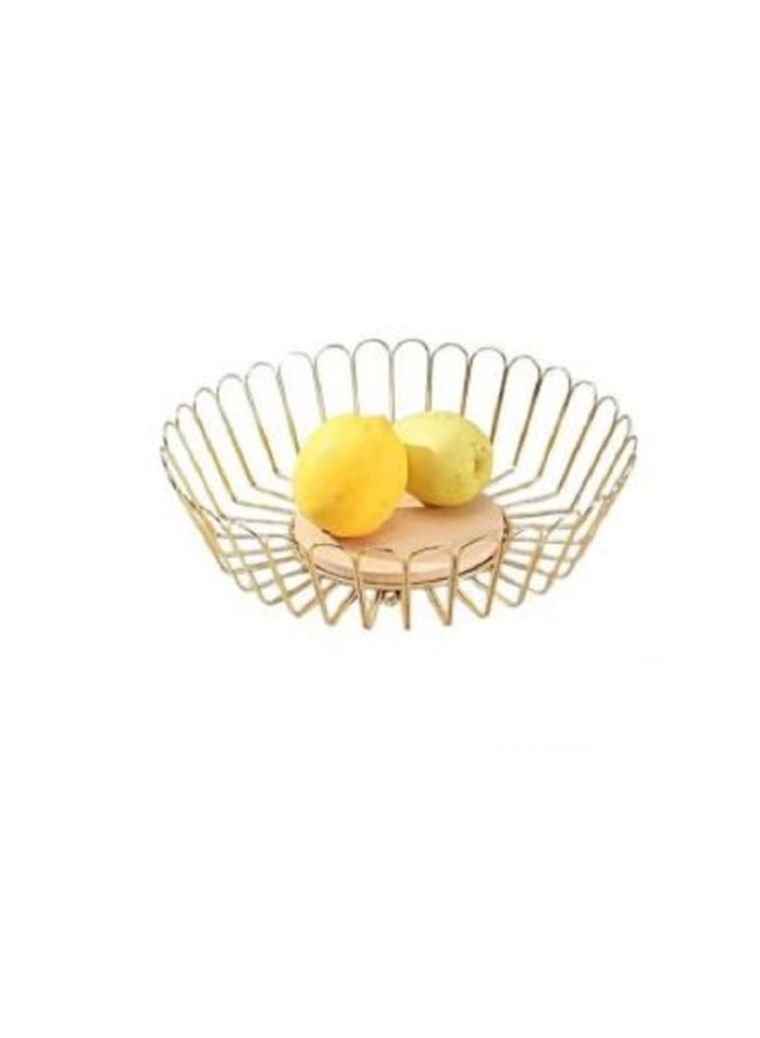 A premium metal fruit dish featuring an elegant and versatile design; perfect for serving fruit and desserts while adding a sophisticated touch to home décor. - Image 1