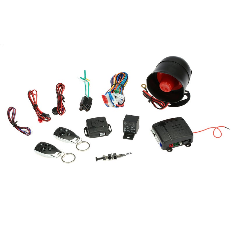 Anti-theft System: Universal Fit - Multi-level Security Arming, Equipped With 2 Remote Controls, Siren And Wiring Harness For All Vehicle Types - Image 1