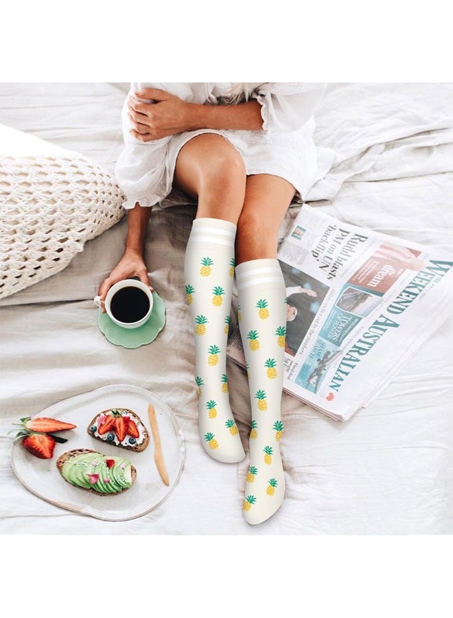 6 أزواج من جوارب الضغط للرجال والنساء أفضل دعم للسفر الرياضي (20-30 mmHg-SM) - Image 4