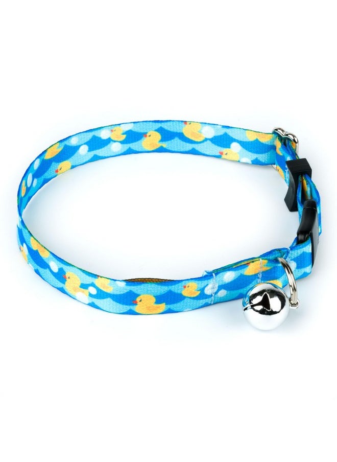 Country Brook Design - Country Brook Petz  Just Ducky Cat Collar  Critter Corner Collection Featuring Creature Themed Designs - Image 1