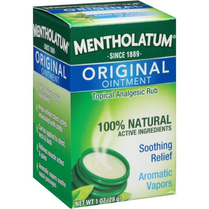 Mentholatum Original Ointment Soothing Relief, Aromatic Vapors - 1 oz (Pack of 2)
