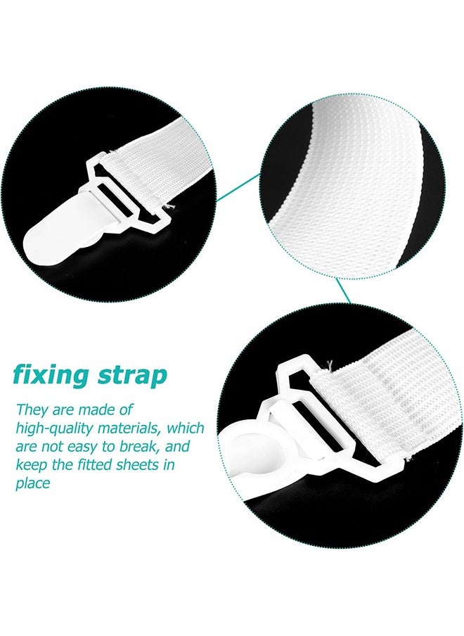 HY 8 Pcs Bed Sheet Clip, Sofa Mattress Fitted Sheet for Couch Sheet Stays Mattress Sheet Clips Grippers Sheet Fastener Clip Bed Sheet Buckles Sheet Gripper Set  - Image 4