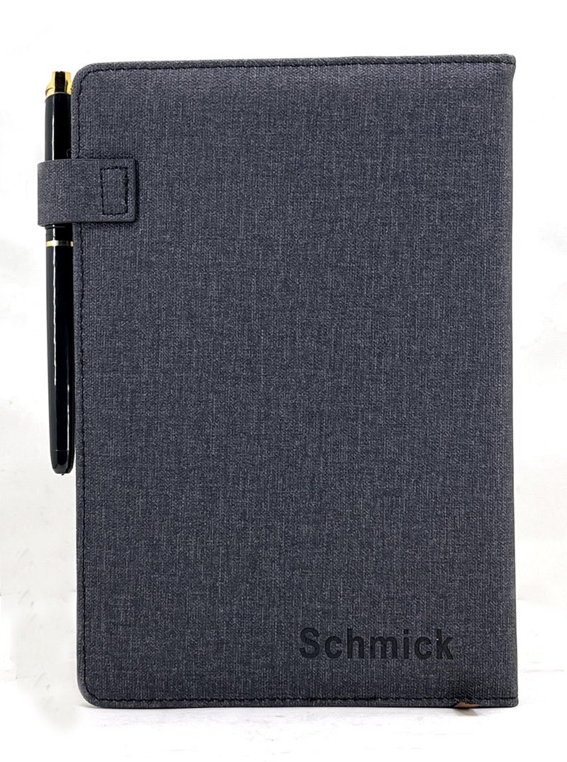 Schmick A5 Journal Notebook Diary for Men Women | Office Journal Diary Notebook with Magnetic Flip Lock (200 Ruled Pages, 6 x 8.5 Inches, 80 GSM) (Gradient Blue) - Image 3