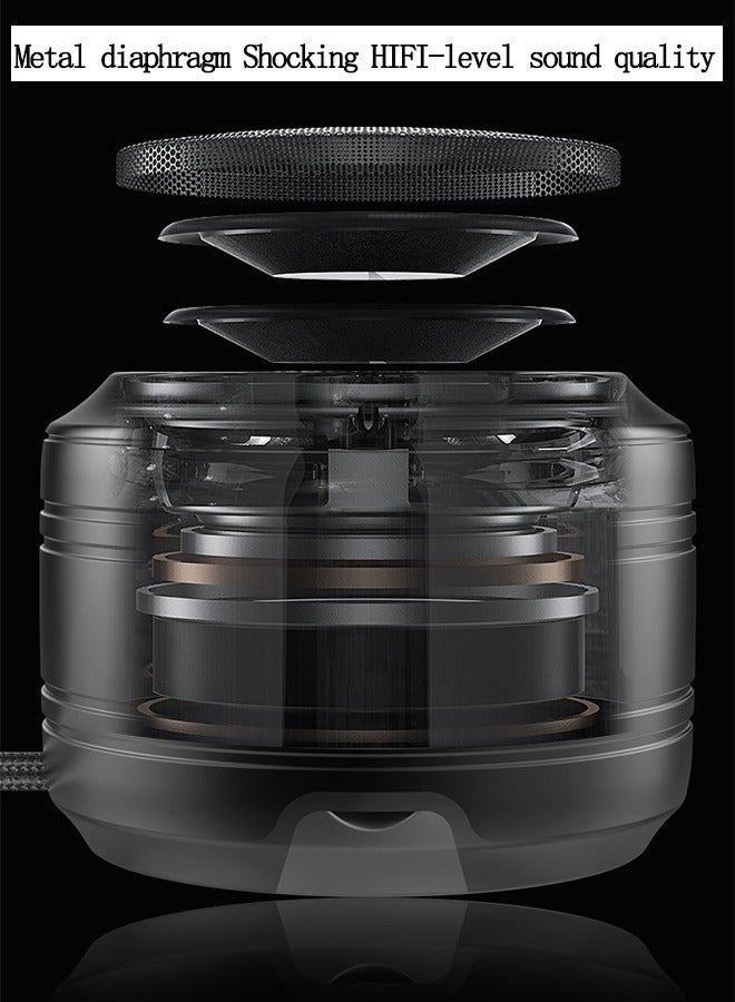 New Mini Small Steel Cannon High Volume Lanyard 5.0 Bluetooth Speaker Wireless Small Speaker - Image 4