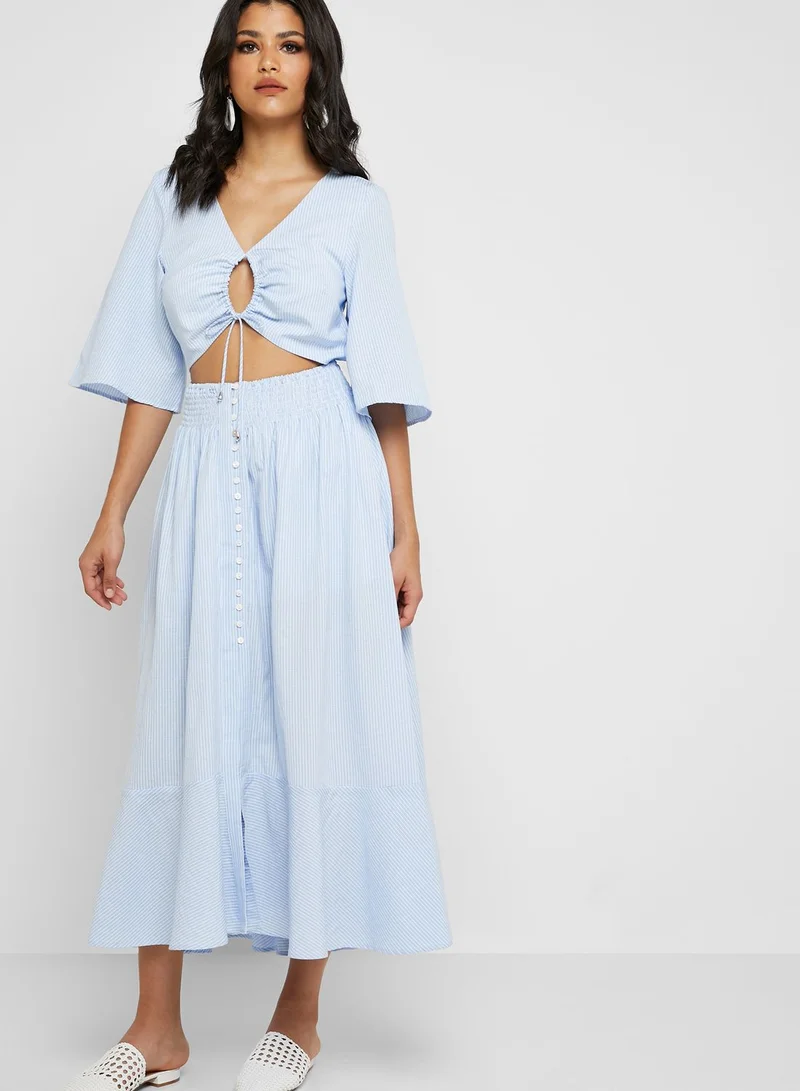 The Clothing Company Front Tie Cut Out Dress