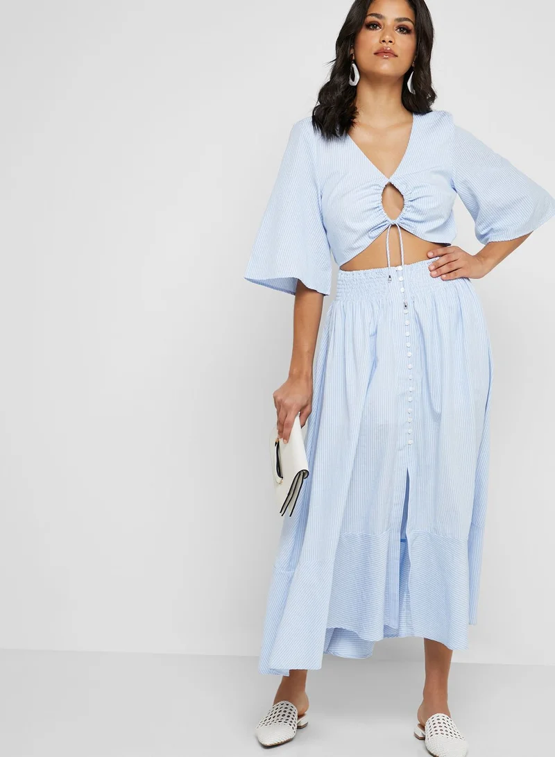The Clothing Company Front Tie Cut Out Dress